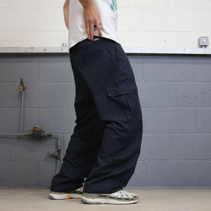 Baggy Dickies cargo trousers W40L30 navy chino style skater cargo pants