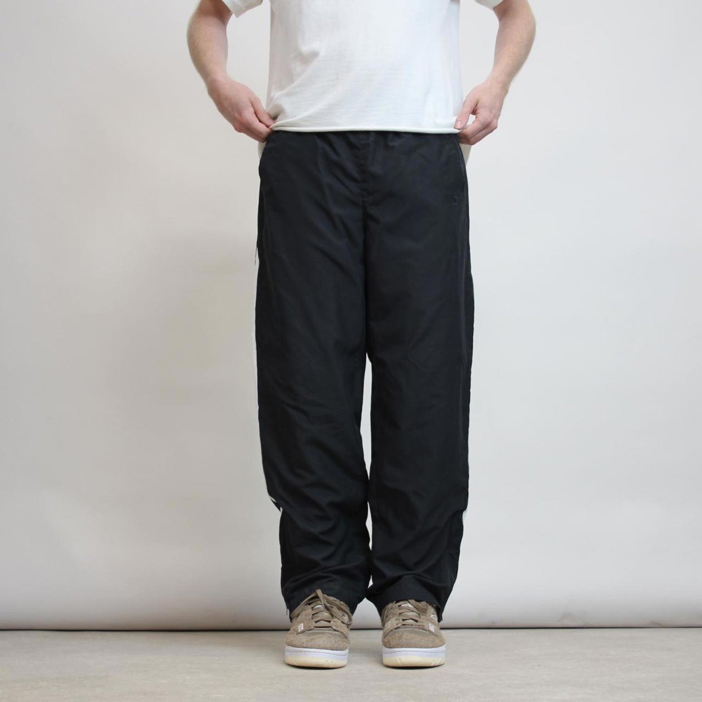 Baggy black Champion trackies S loose y2k tracksuit bottoms