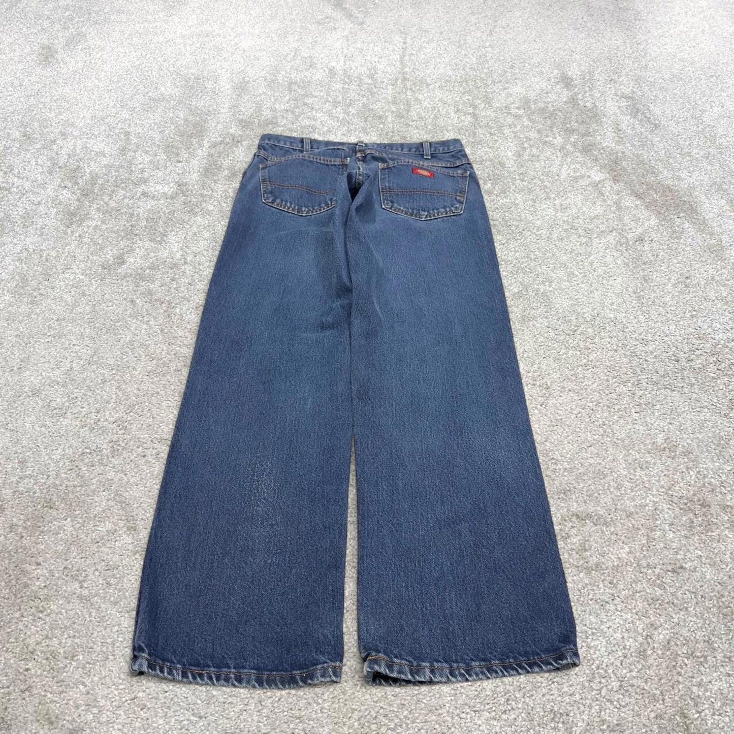 90s Dickies jeans casual workwear W32L32 loose blue 90s skate style thick denim pants streetwear
