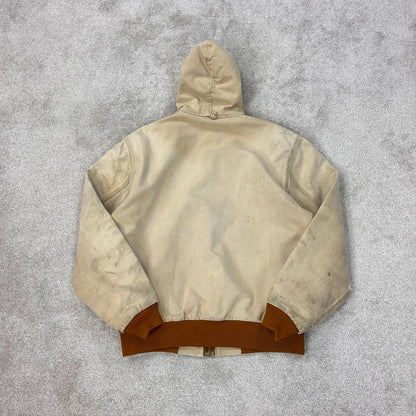 Vintage Carhartt hooded active jacket M canvas bomber