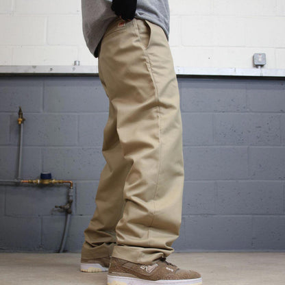 Vintage Y2k loose work pants beige Chino style Red Kap skate trousers workwear patch logo