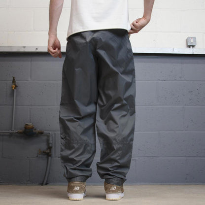 Vintage baggy Nike trackies M loose floaty leg y2k track pants embroidered logo