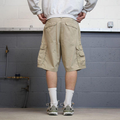Y2K baggy Lee cargo technical shorts beige Loose chino utility summer festival hiking shorts
