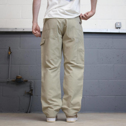 Dickies carpenter trousers skater workwear W34L30 beige casual streetwear style cargo pants utility