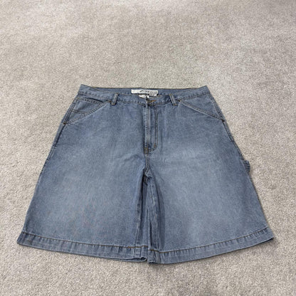 Falls creek denim carpenter shorts Y2K blue Loose fit skater surf cargo shorts