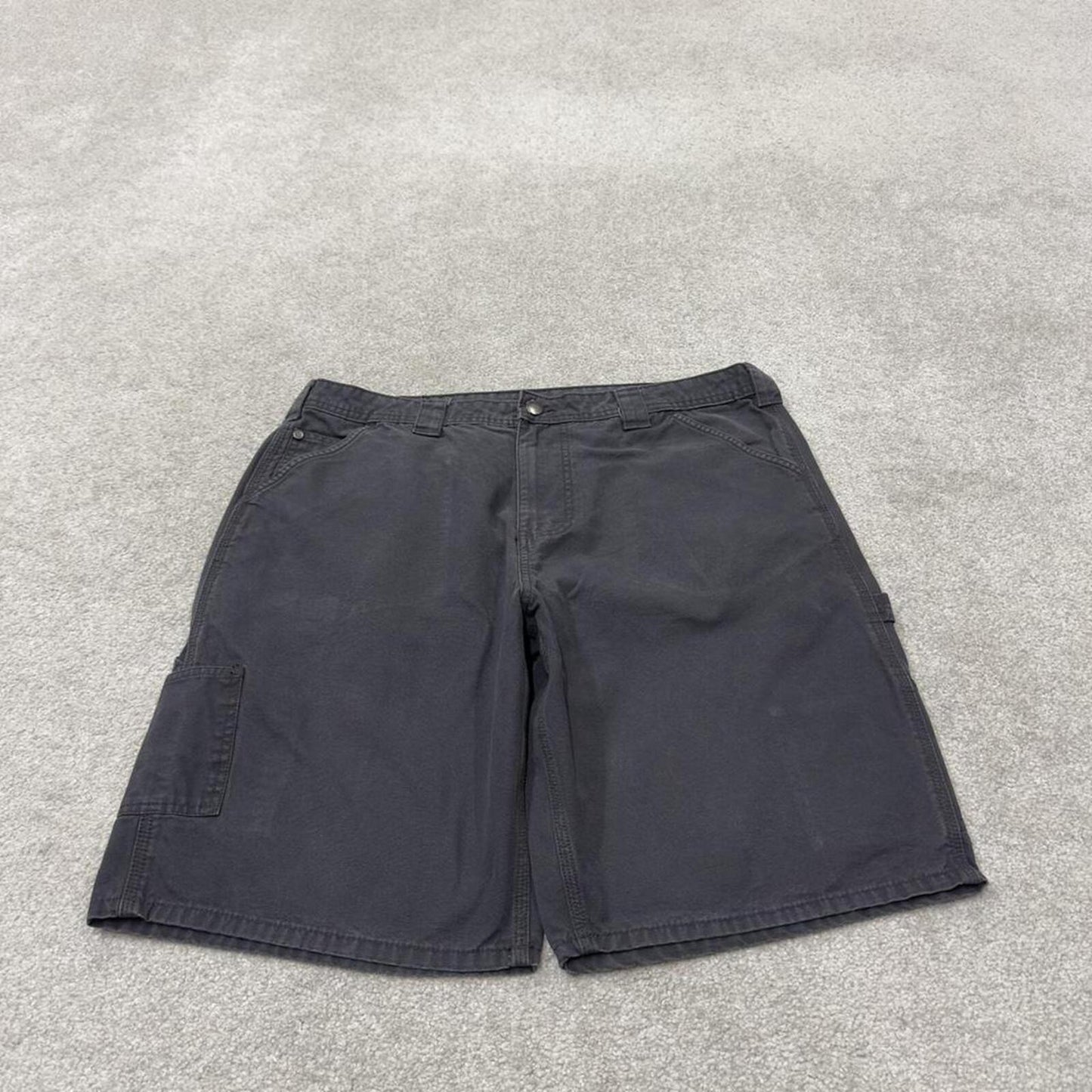 George carpenter shorts canvas cargo charcoal Loose leg skater style surf jorts