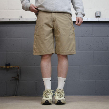 Carhartt baggy cargo shorts carpenter Khaki tan Loose fit canvas skater style work shorts