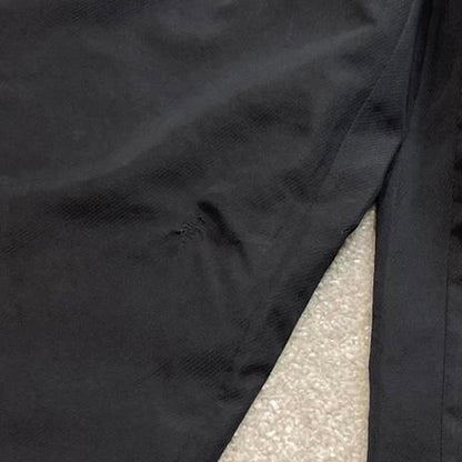 Black Adidas trackies Medium loose y2k style joggers adjustable side stripe track pants