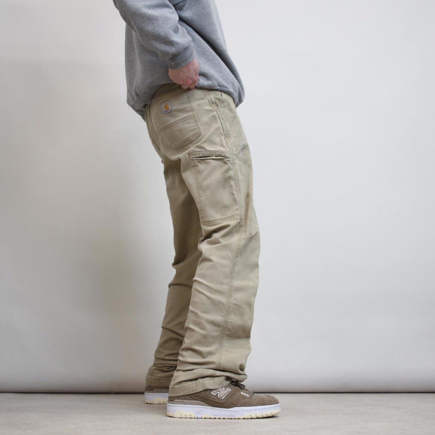 Carhartt carpenter pants W33 L36 beige relaxed skater style cargos