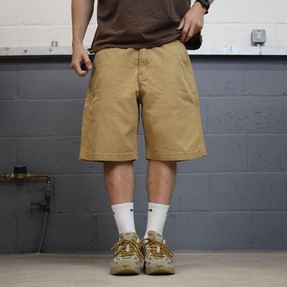 Carhartt carpenter shorts y2k skater tan Relaxed fit surf style cargo work shorts
