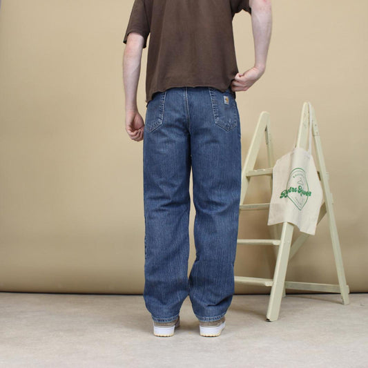 Blue Carhartt Jeans W38L30 denim 90s style skater work jeans