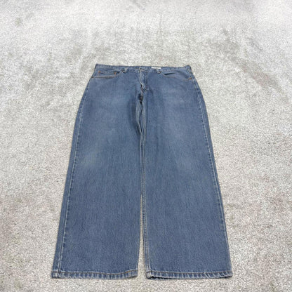 Vintage y2k Levis 550 jeans blue Casual style 5 pocket 100% cotton denim pants