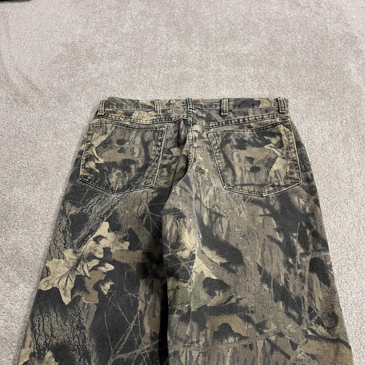 Wrangler camo jeans double knees y2k khaki Loose straight leg Realtree camouflage pants