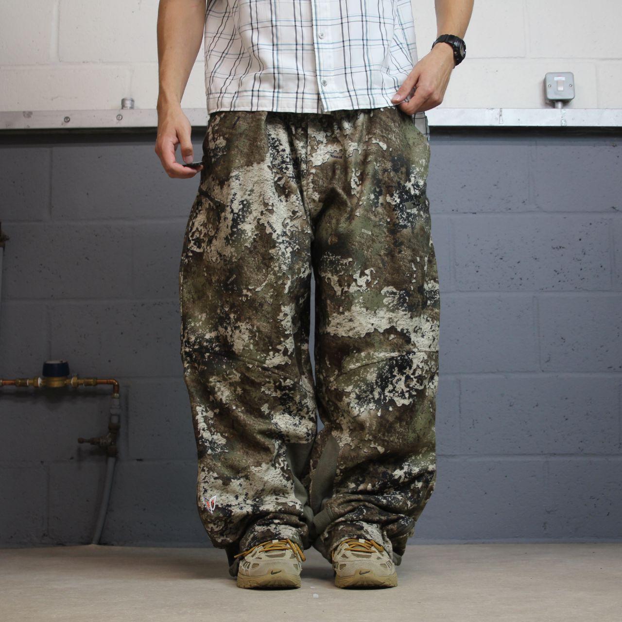 Vintage Red Head camo cargo pants khaki 3XL Loose fit fleece camouflage Y2K hunting style trousers