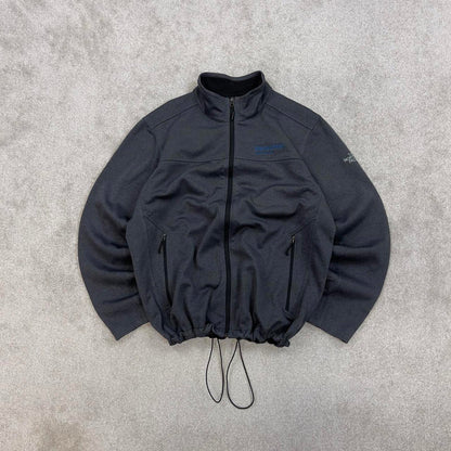 Grey North Face technical jacket XL mens full zip windwall TNF Autumn Y2K style windbreaker outdoors