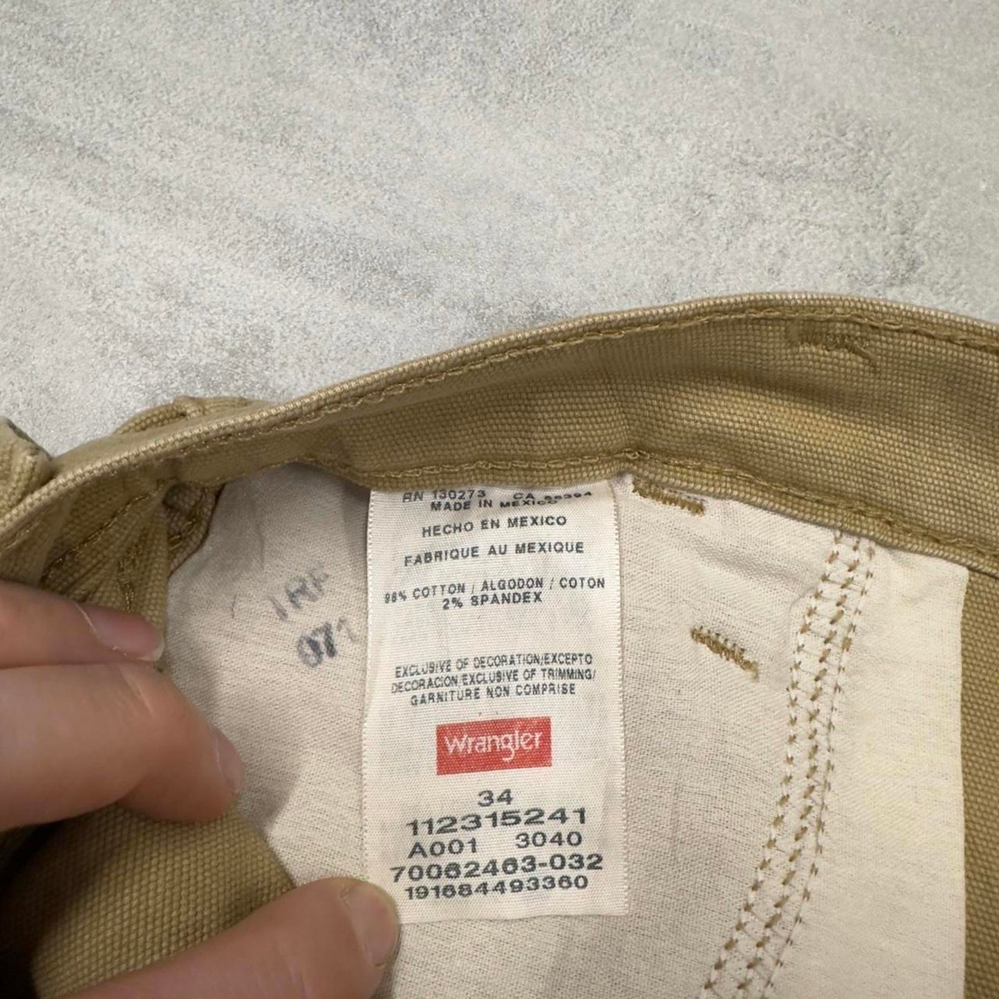 Mens Wrangler Carpenter Jorts W34