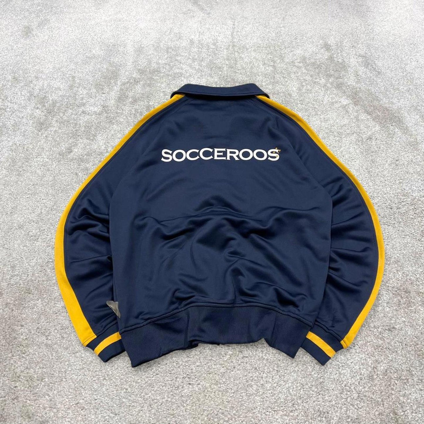 Y2k 00s Nike track jacket Medium men's navy Australia football full zip track suit top embroidered