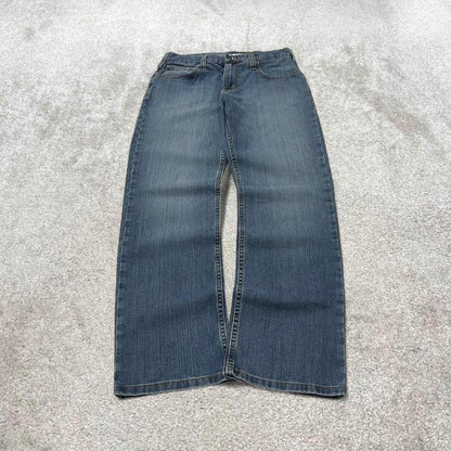 Y2k Carhartt jeans denim work pants blue Relaxed denim workwear pants white patch logo