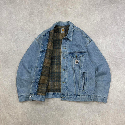 Vintage Carhartt trucker jacket Large