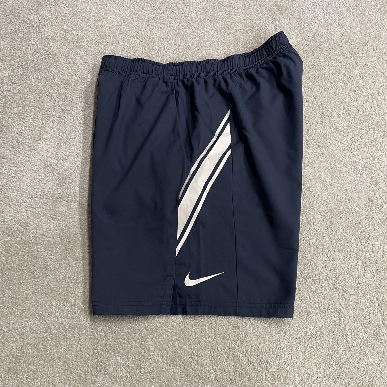 Nike sports shorts y2k loose navy Stripe Dri-Fit comfy floaty summer gym shorts