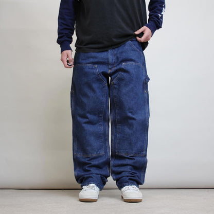 Blue Key double knee carpenter jeans W38L32 baggy denim skater pants
