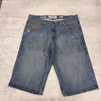 Baggy Ecko Unltd denim shorts W36 loose long 90s style denim skater jorts