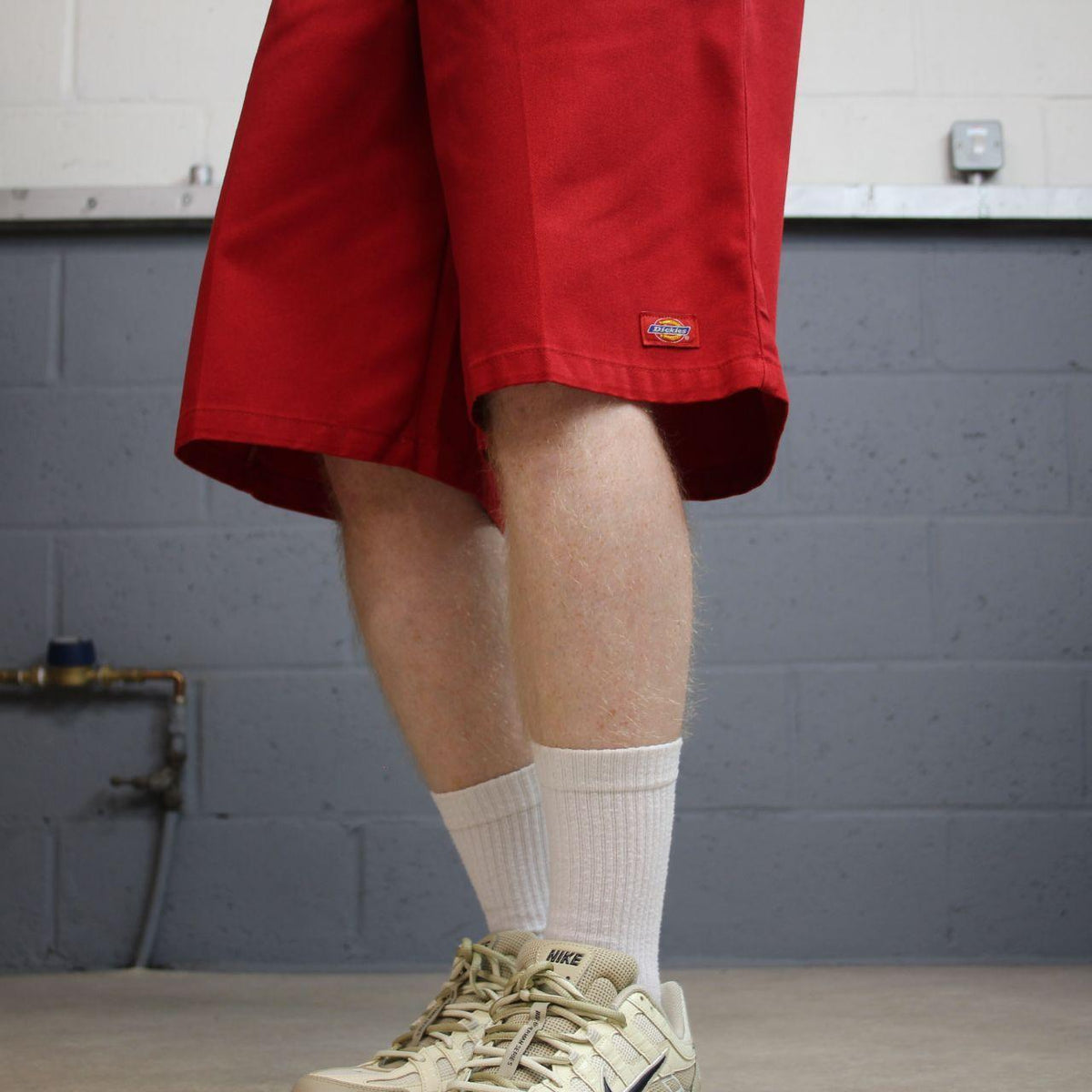 Dickies baggy chino shorts cargo red Loose fit skater style summer festival shorts