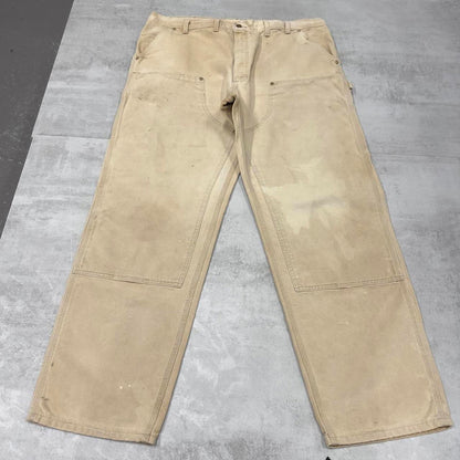 Baggy Carhartt double knee carpenter jeans W40L32 thick canvas heavy cargos wide leg