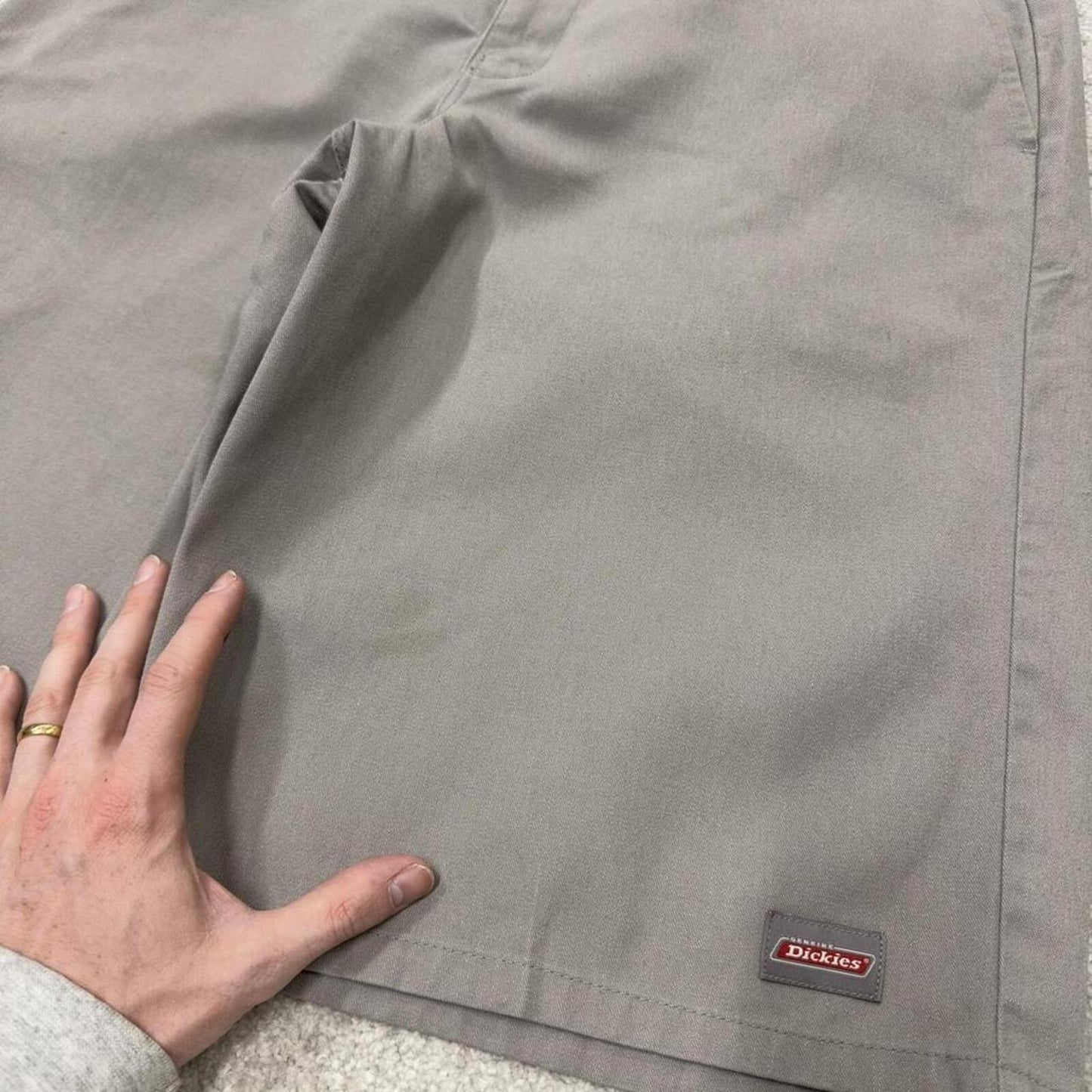 Dickies baggy carpenter shorts grey Twill chino skater style shorts loose long leg