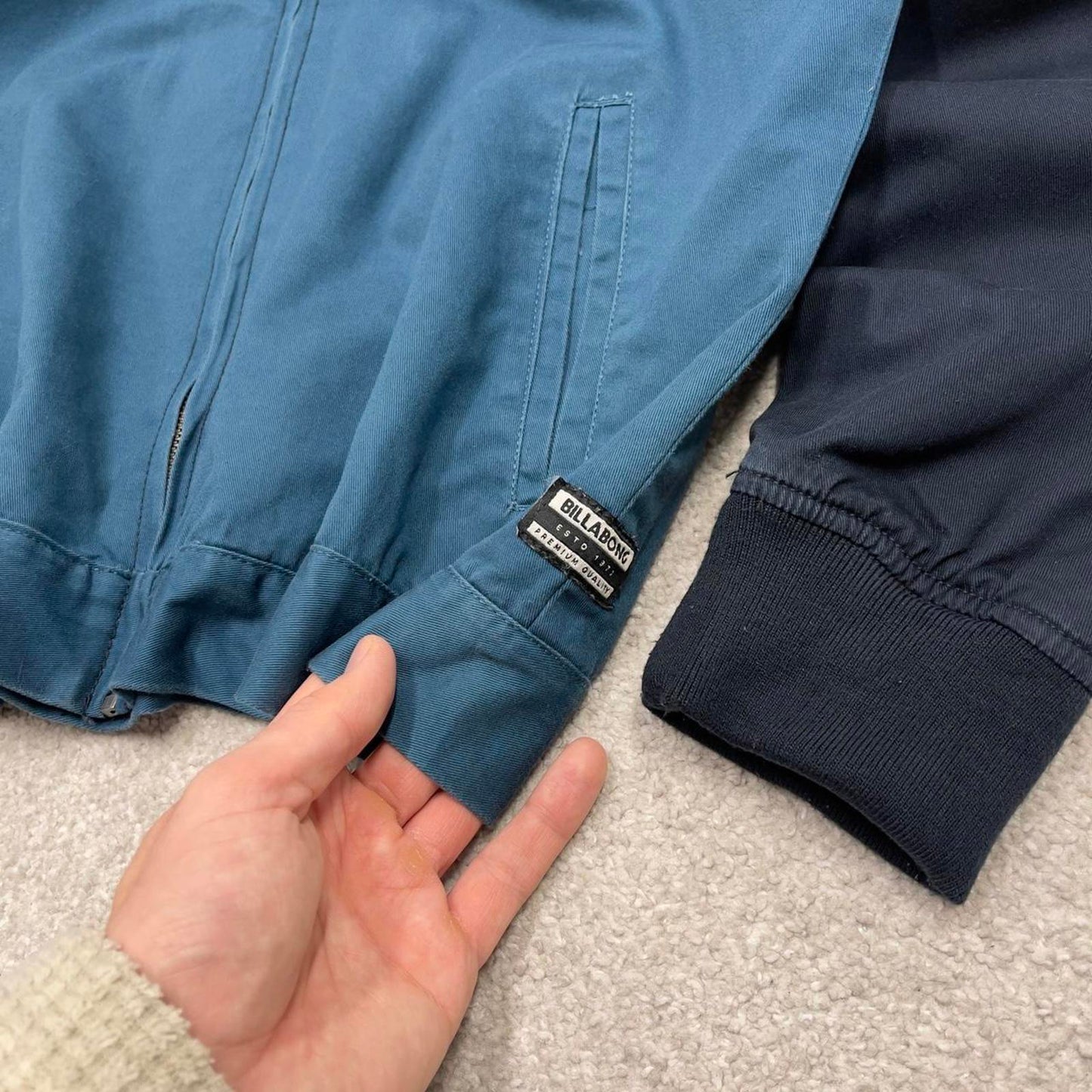 00s Billabong technical jacket M men's y2k navy blue skate style hooded full zip jacket casual surf