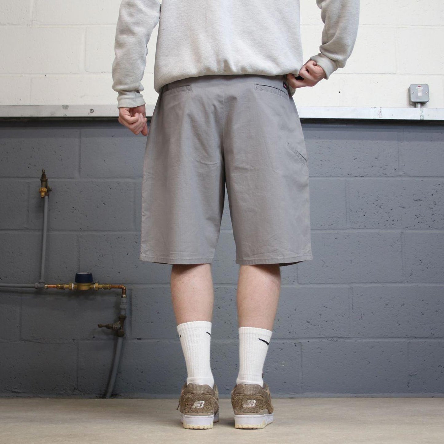Y2k Dickies shorts skater style grey Loose leg chino summer festival shorts