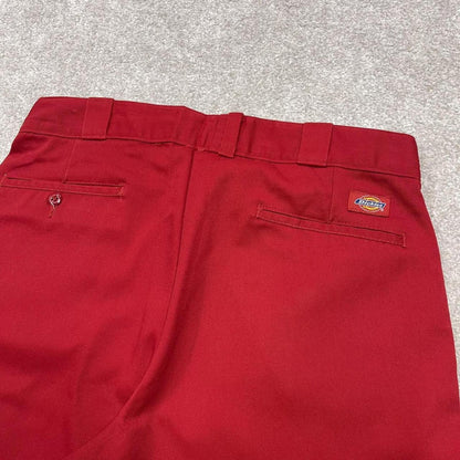 Dickies baggy carpenter shorts red Twill style chino skater shorts loose leg festival