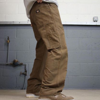 Dickies carpenter jeans W36L30 90s skate style brown thick canvas relaxed cargos