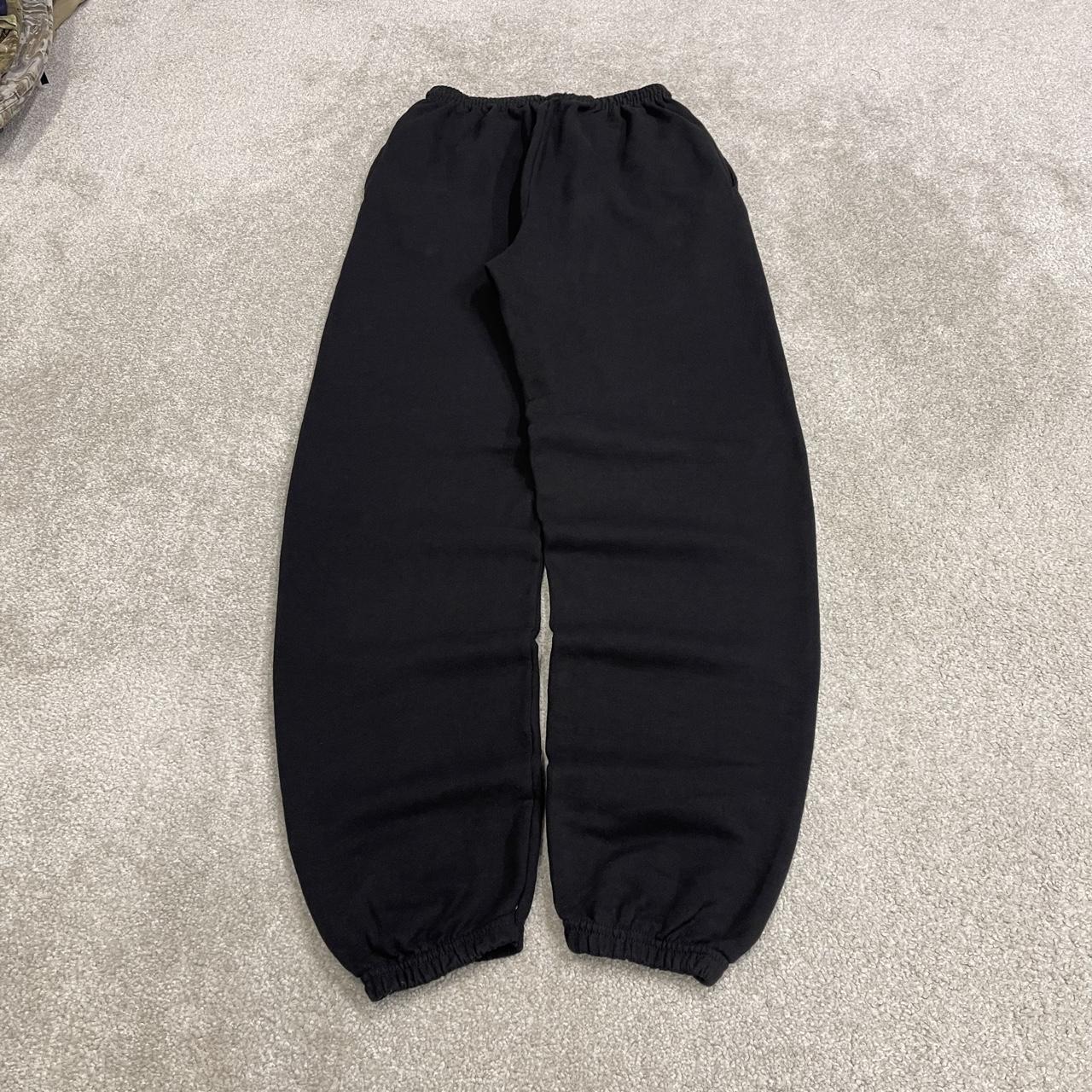 Y2K Champion baggy joggers black loose fit cuffed Loose print track pants