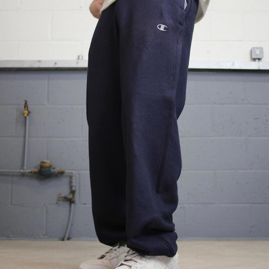 Y2k navy baggy Champion joggers M y2k style sportswear track pants loose fit
