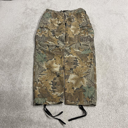 Vintage Rattlers camo cargo pants brown Lightweight floaty camouflage Y2K hunting trousers