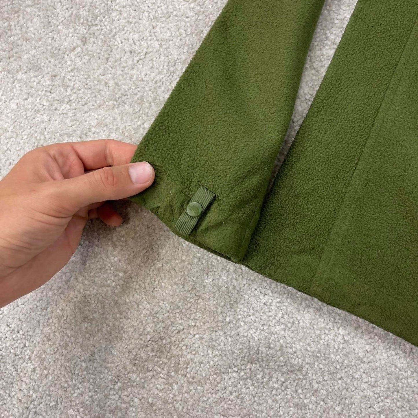 Y2K The North Face technical fleece Medium green men’s full zip TNF autumnal