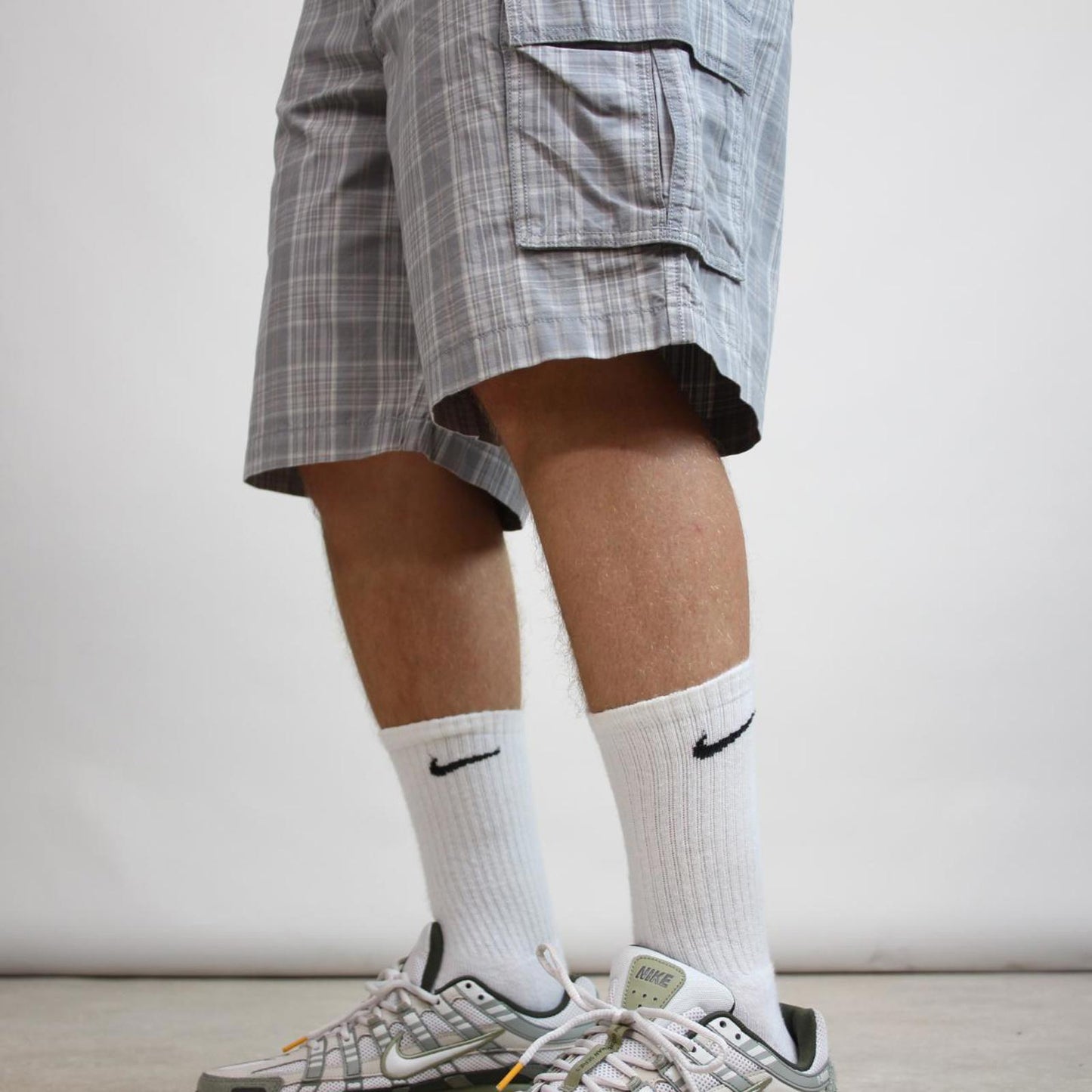 Baggy Checkered Dockers cargo shorts W36