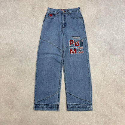 Blue Machine jeans size 18 W26L29 embroidered y2k style pants