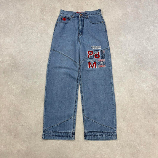 Blue Machine jeans size 18 W26L29 embroidered y2k style pants