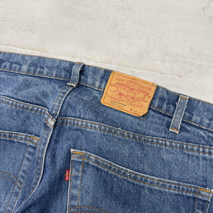 Blue Levis 505 jeans W36L30 loose straight leg y2k style pants red tab logo