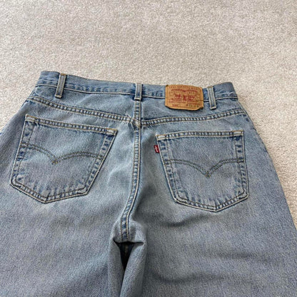 Levis 560 baggy jeans W33L30 blue loose tapered fit denim 90s skater style pants red tab 100% cotton