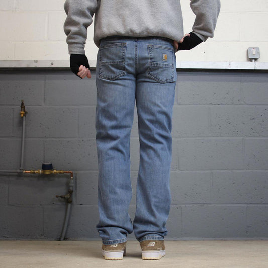 00s Carhartt jeans blue denim W32L32 Y2k skater style relaxed fit 5 pocket pants workwear