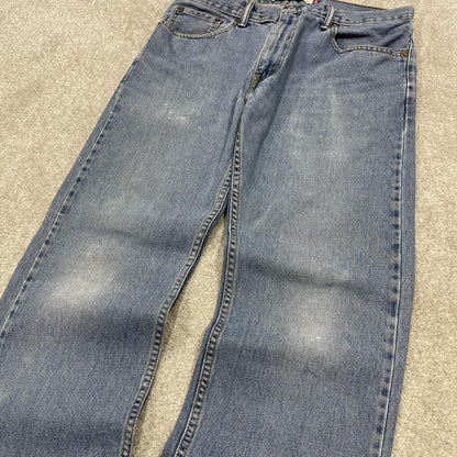 Y2k Levi's 505 jeans blue Straight leg denim pants red tab logo