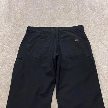 Y2k loose Dickies cargo pants black Lightweight floaty skate style work trousers