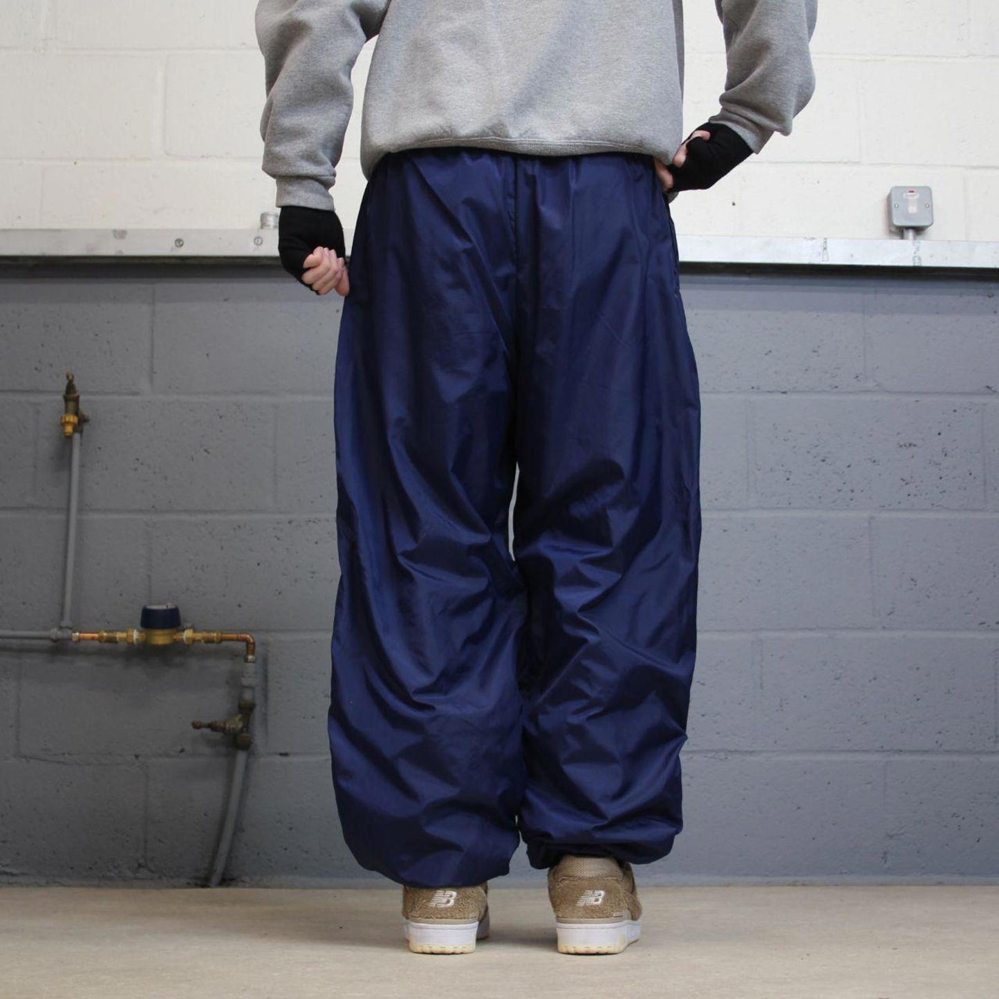 Vintage y2k baggy Nike tracksuit bottoms navy
