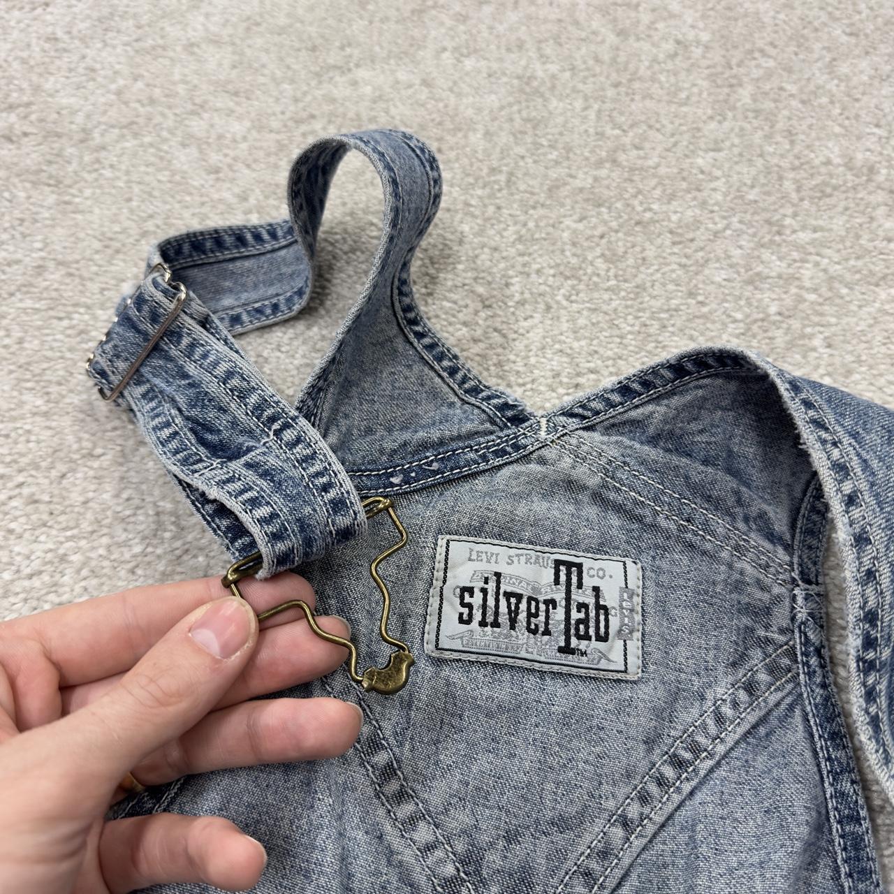 Vintage Levi’s baggy Silvertab dungarees 00s denim overalls blue