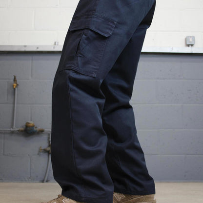 Navy Dickies cargo trousers W34L30 loose utility pocket cargo skater style
