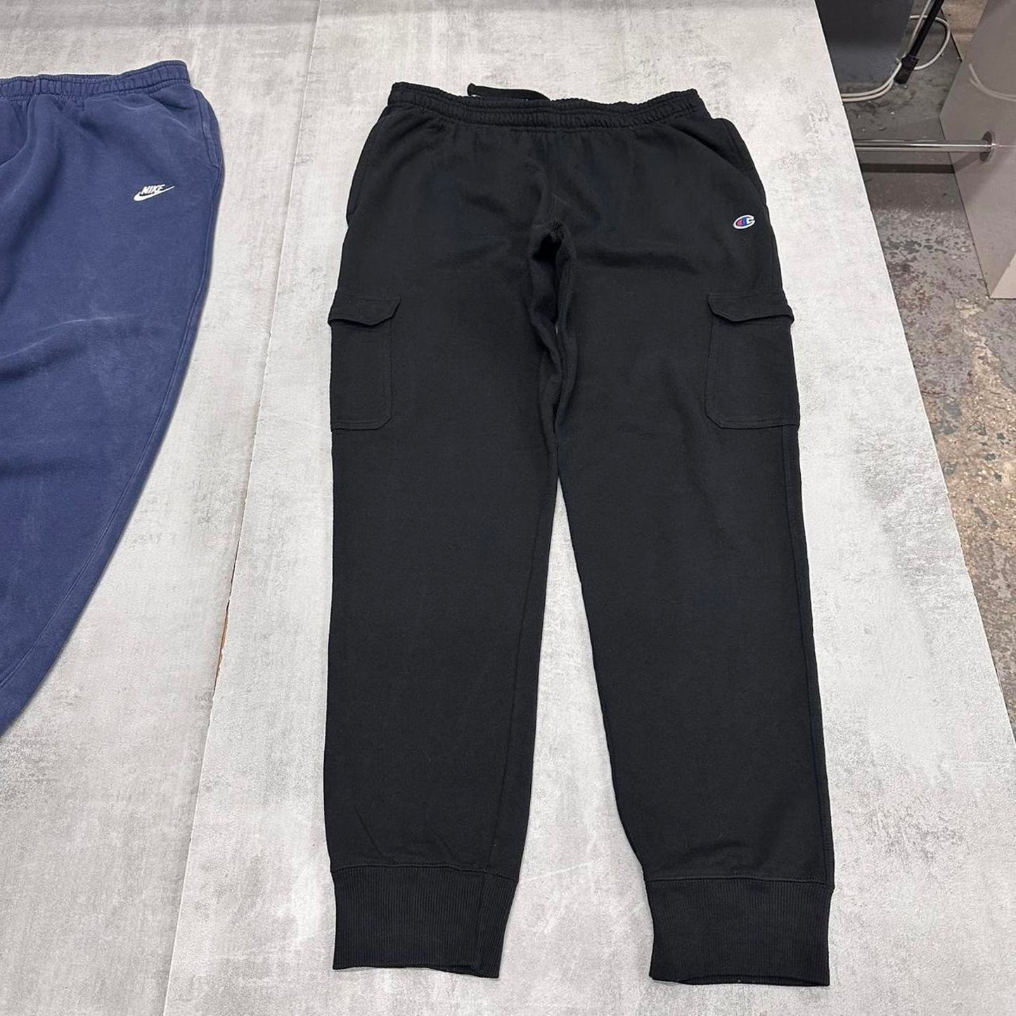 Y2k Black Champion Cargo Joggers XL