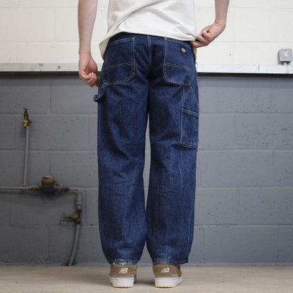 Dickies carpenter jeans W32L30 loose blue denim cargo skater style jeans